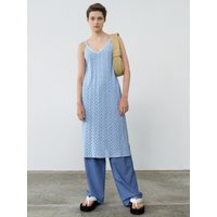 Paper Knit Dress _ Sky Blue