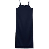 Satin Slip Dress _ Navy