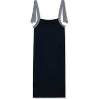 Organic Cotton Ribbon Dress _ Navy
