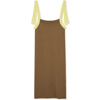 Organic Cotton Ribbon Dress _ Brown