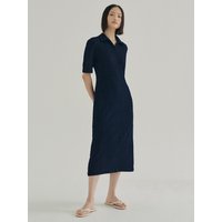 FJD Popcorn Patten Dress Navy