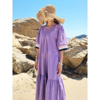 Belted Purple Dress