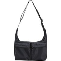 Road Recycled Nylon Pocket Crossbody Bag Black