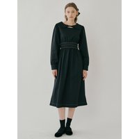 FAL Twist detail Neck Dress Black