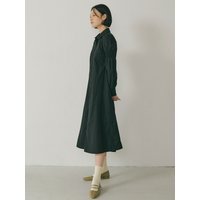FAL Volume Sleeve Shirt Dress Black