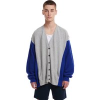 Color Block Cardigan Grey