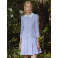 Valery Collar Cuffs Detail Mini Dress _ Colors