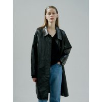 Coated Cotton Mac Coat