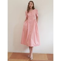 Coco Tulip Volume Dress Pink