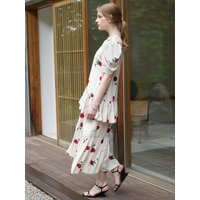 Ruffled Rose Dress