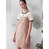 Cut-out Mini Dress _Beige