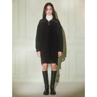Signature Cocoon Knit Dress Black