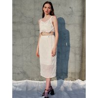 Lofty Pleated Chiffon Two Piece Dress