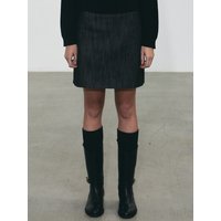 Denim Mini Skirt Pants