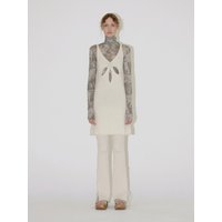 Terry V-neck Dress