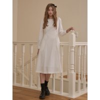 Etoile Round Dress White