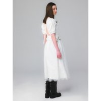 -Way Flower Lace Dress White