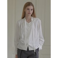 Bow Tie Pintuck Blouse