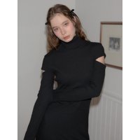 High Neck Cut Out Long Dress