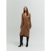 Powdery Drape Midi Dress