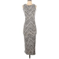 Summer and Sage Cocktail Dress: Gray ChevronHerringbone Pattern Dresses - Used - Size X