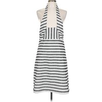 Trina Trina Turk Casual Dress: White Stripes Pattern Dresses - Used - Size