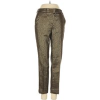 White House Black Market Dress Pants: Gold Bottoms - Size Petite