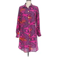 Lauren Gold Casual Dress - Shirtdress: Purple Dresses - Used