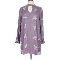 She + Sky Casual Dress - Popover: Purple Dresses - Used