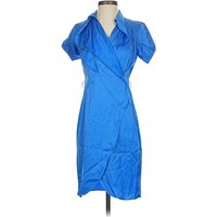 Banana Republic Cocktail Dress - Wrap: Blue Dresses - Used - Size