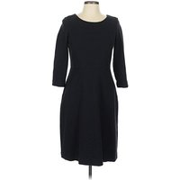 Talbots Casual Dress - Sheath: Black Solid Pattern Dresses - Used - Size Petite