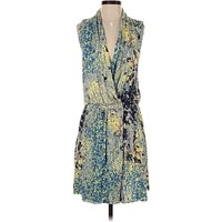 BOSS Orange Casual Dress - Wrap: Yellow Paisley Pattern Dresses - Used - Size X