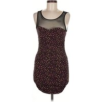 Sexy jeans Cocktail Dress - Bodycon: Black Hearts Pattern Dresses - Used