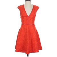 Lumier by Bariano Cocktail Dress - Fit & Flare: Orange Dresses - Used - Size X