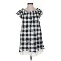 Corey Lynn Calter Casual Dress: Black CheckeredGingham Pattern Dresses - Used