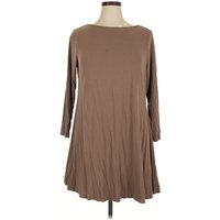 Old Navy Casual Dress - DropWaist: Brown Solid Pattern Dresses - Used - Size X