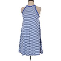 Old Navy Casual Dress - Shift: Blue Stripes Pattern Dresses - Used - Size X