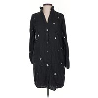 Velvet Heart Casual Dress - Shirtdress: Black Dresses - Used - Size X