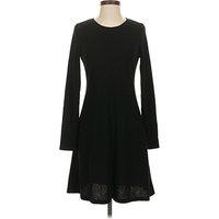 Gap Casual Dress - Fit & Flare: Black Solid Pattern Dresses - Used