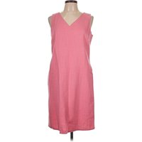 Talbots Casual Dress - Shift: Pink Solid Pattern Dresses - Used - Size Petite