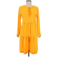 Casual Dress - Popover: Yellow Dresses - Used - Size