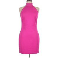 Issue New York Cocktail Dress - Bodycon: Pink Solid Pattern Dresses - Used