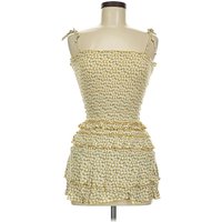 Cocktail Dress: Yellow Dresses - Used