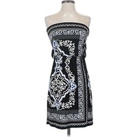 White House Black Market Cocktail Dress: Blue Paisley Pattern Dresses - Size X