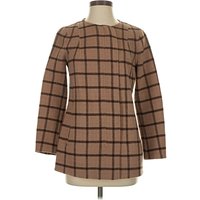 Talbots Wool Coat: Brown Jackets & Outerwear - Size P Petite