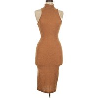Silk & Salt Cocktail Dress - Bodycon: Brown Dresses - Used