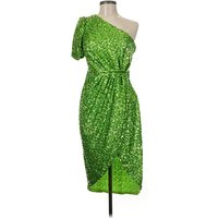 One Social Cocktail Dress: Green Dresses - Used - Size