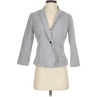British Khaki Blazer Jacket: Gray ChevronHerringbone Pattern Jackets & Outerwear