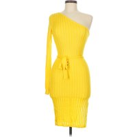 Cocktail Dress: Yellow Dresses - Used