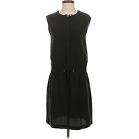 Theory Casual Dress - Drop Waist: Black Solid Pattern Dresses - Used - Size